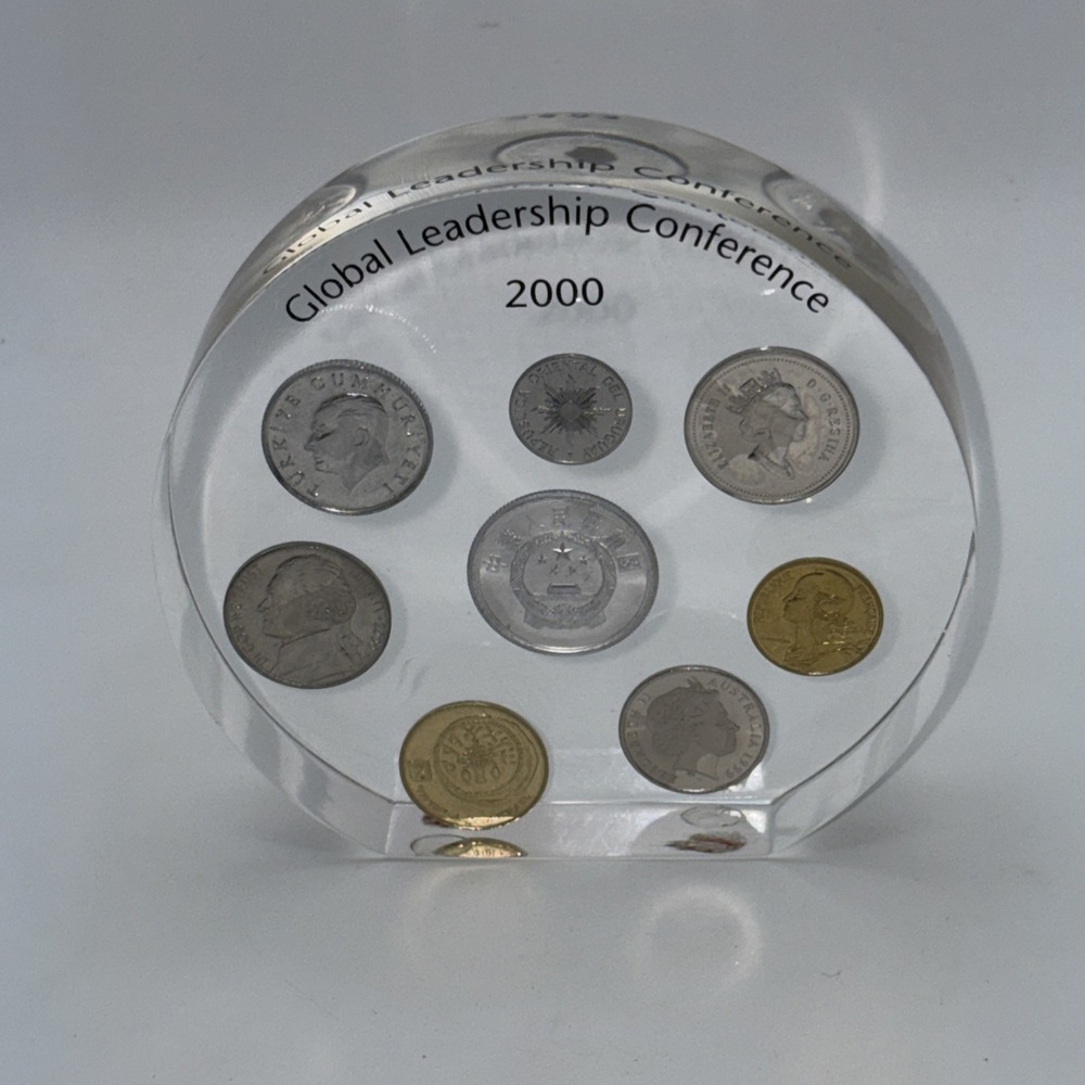 RARE! 2000 GlOBAL LEADERSHIP CONFERENCE 8 COIN SET